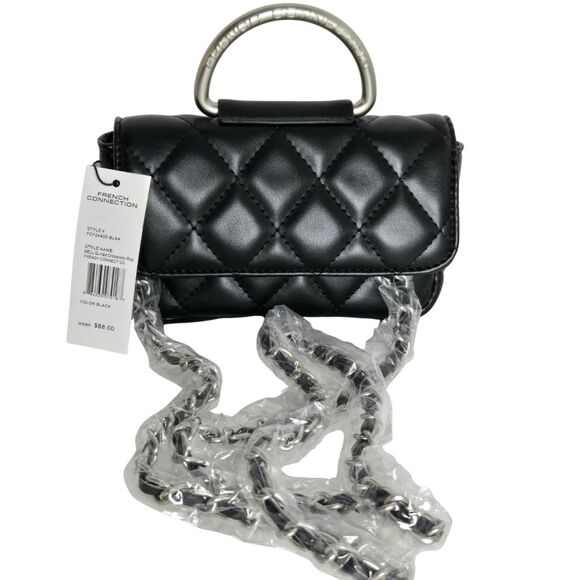 French Connection Mell Quilted Crossbody Bag NWT - Picture 1 of 3
